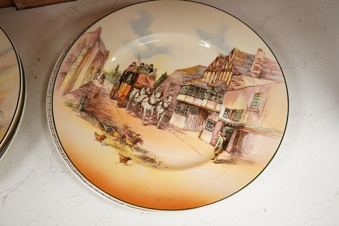 A collection of Royal Douton Series ware dinner and other plates